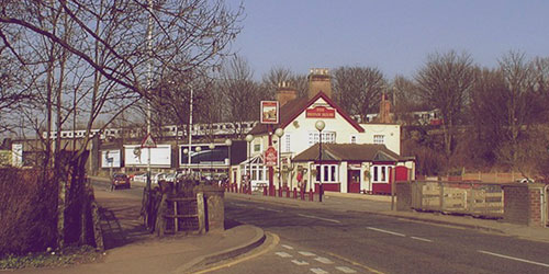 Street scene from 1992, when Newbridge started in Upminster